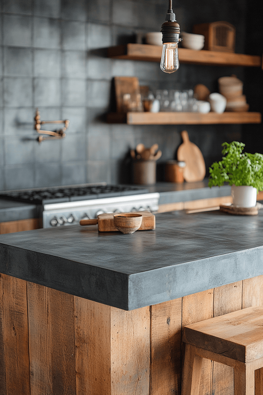 26 concrete rustic contrast
