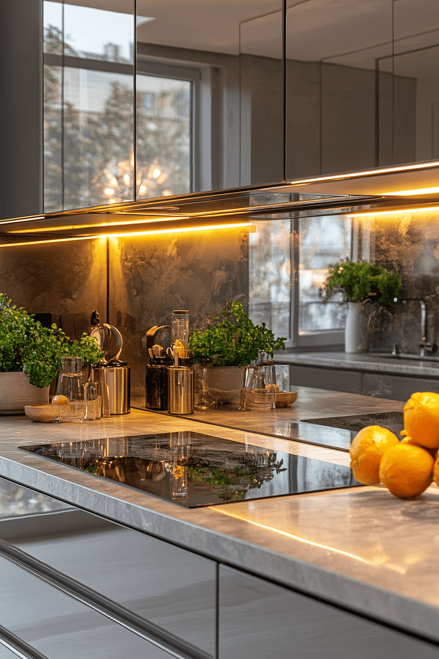 26 reflective glam backsplash