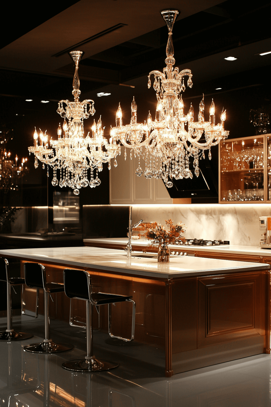 27 glass chandelier impact