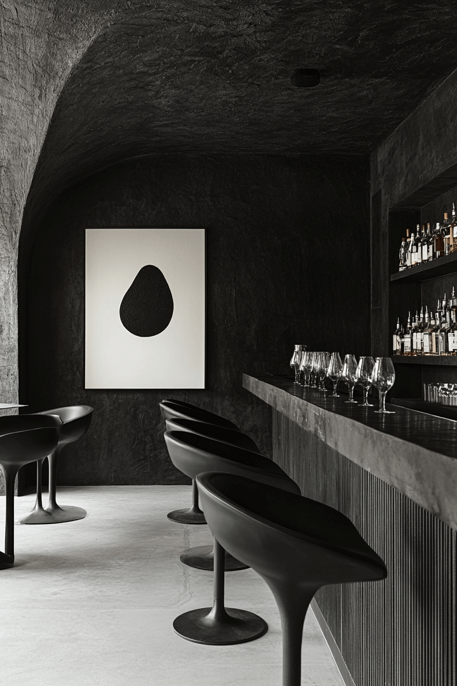 27 monochrome modern bar