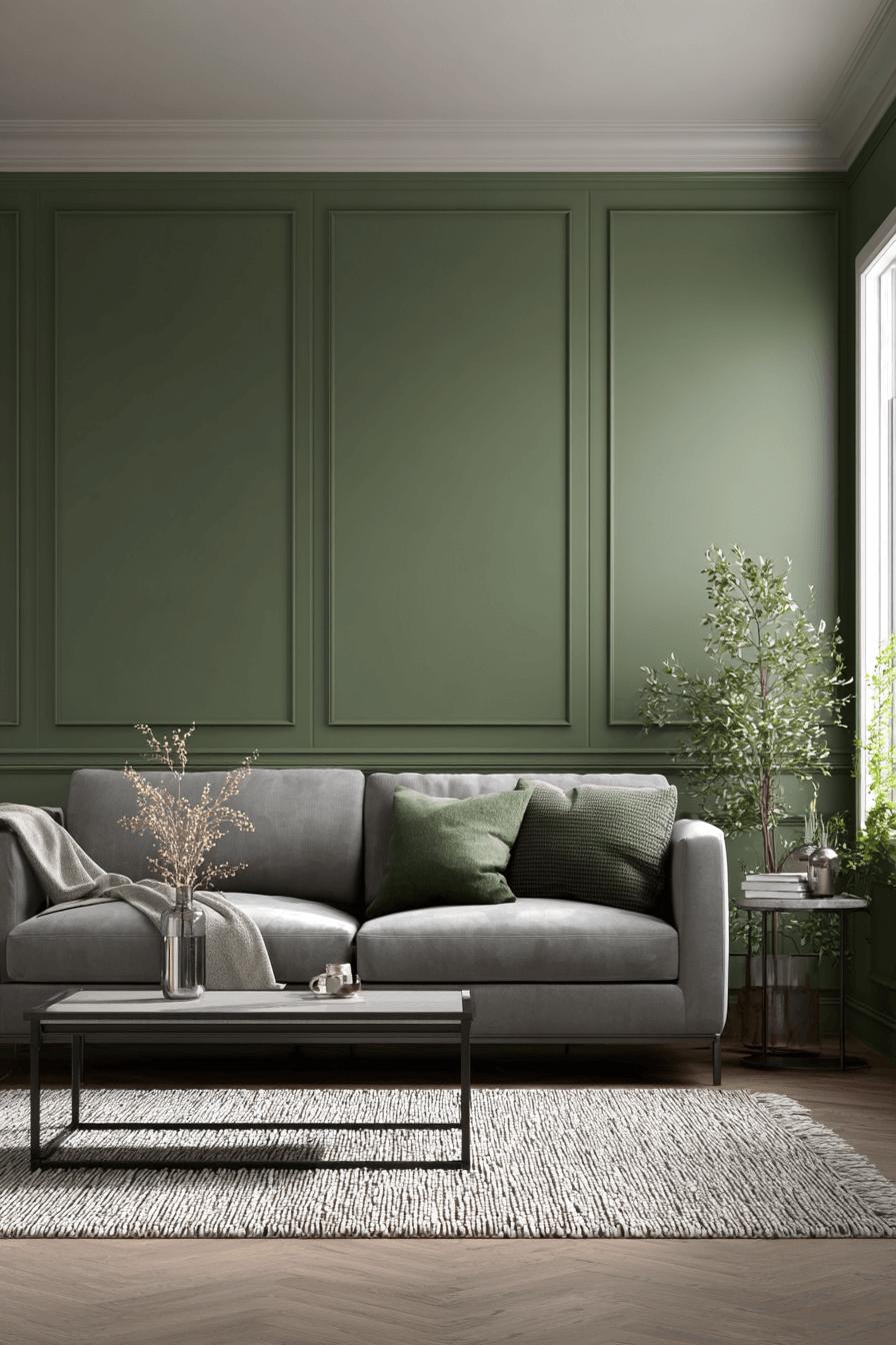 27 simplified olive living room elegance