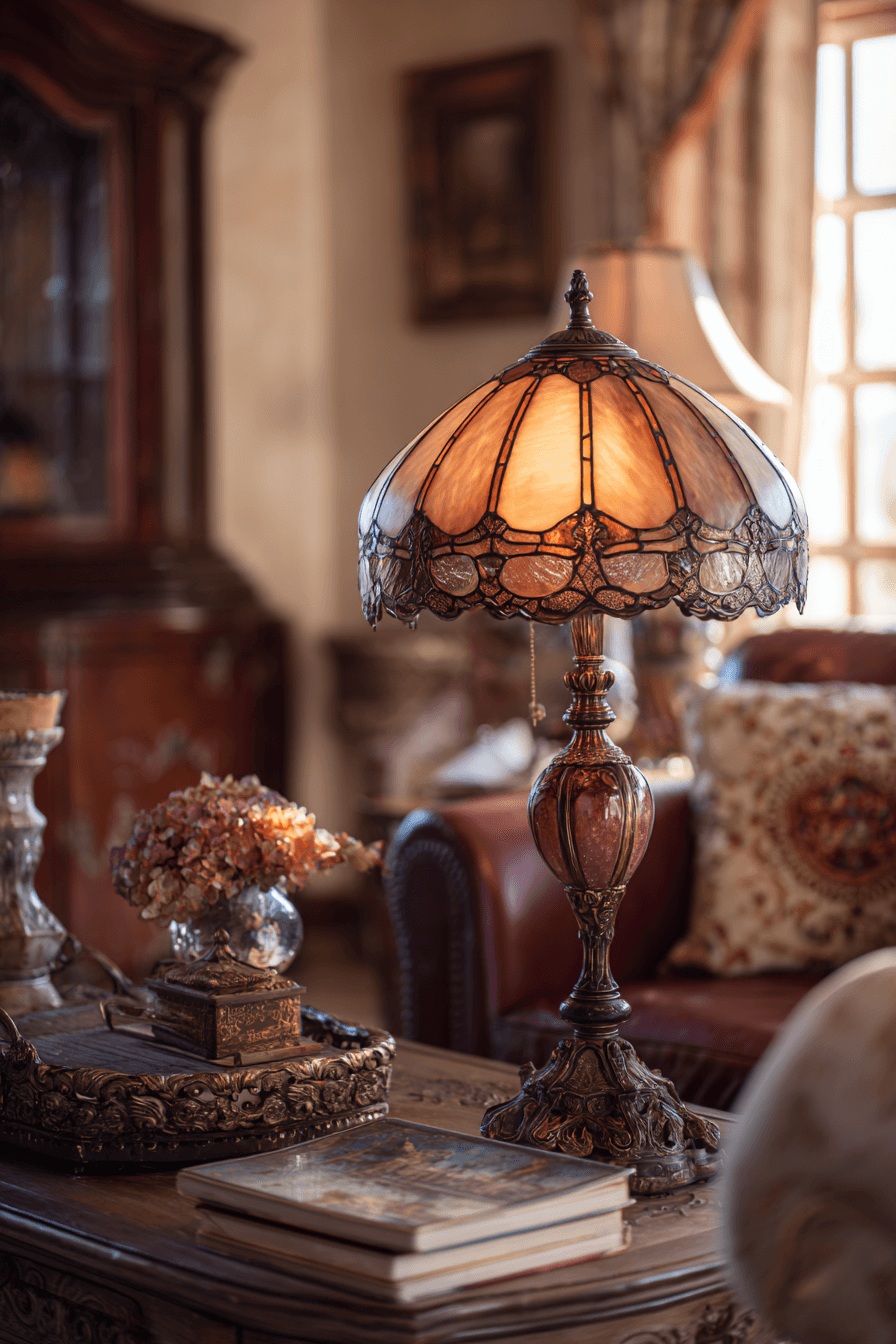 3 antique lighting living space