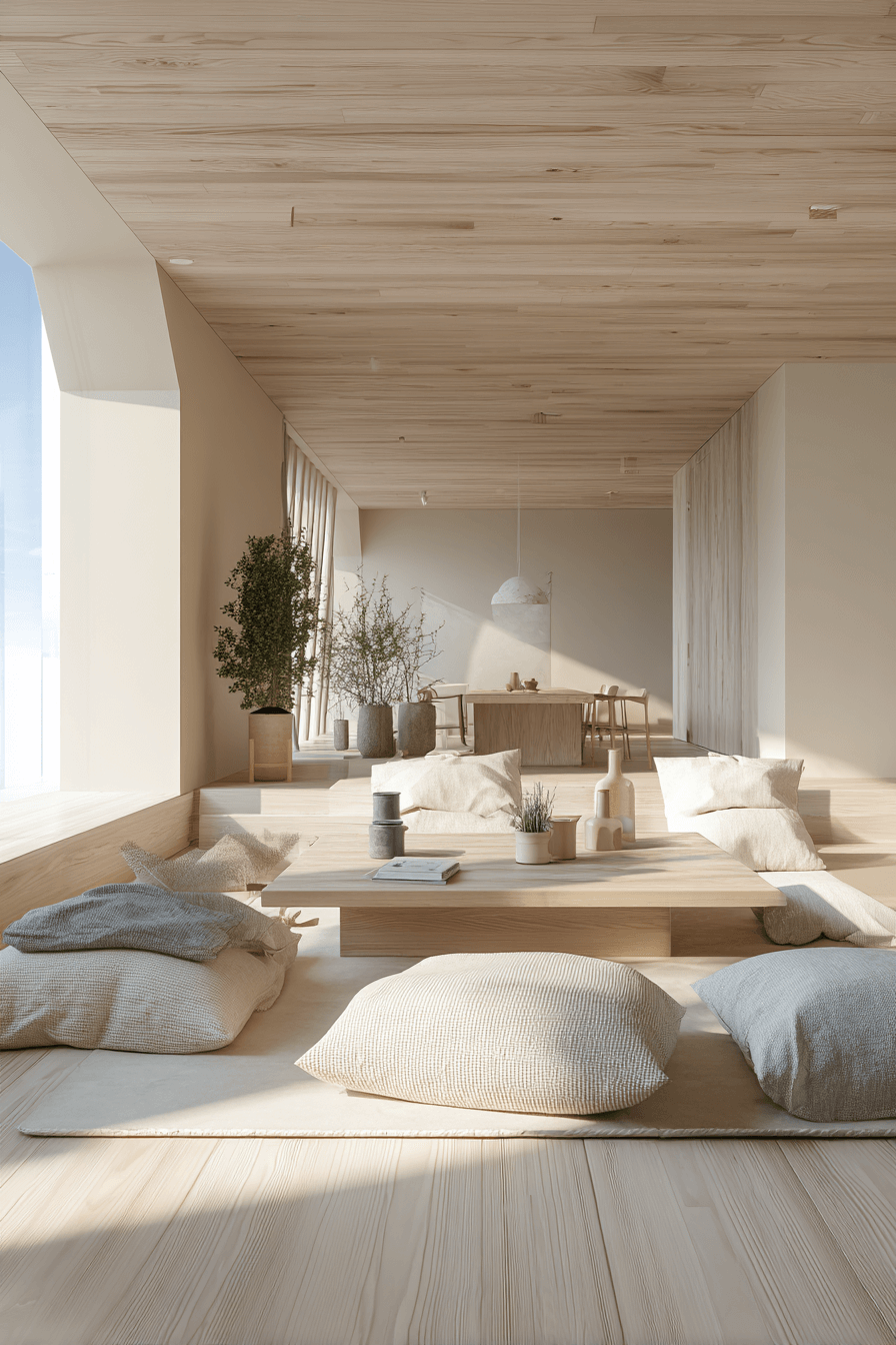 3 light wood contemporary japanese style