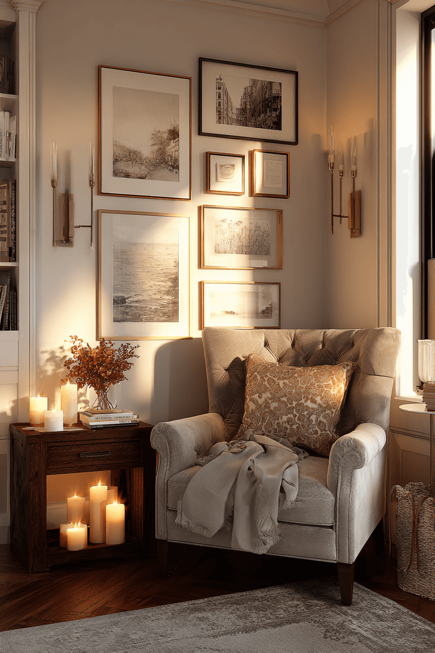 3 warm wood vintage living