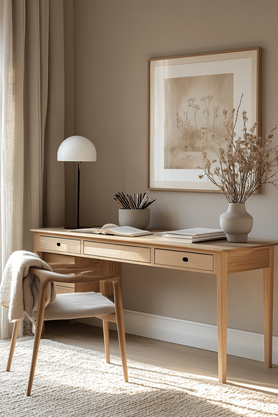 4 clear surface desk design