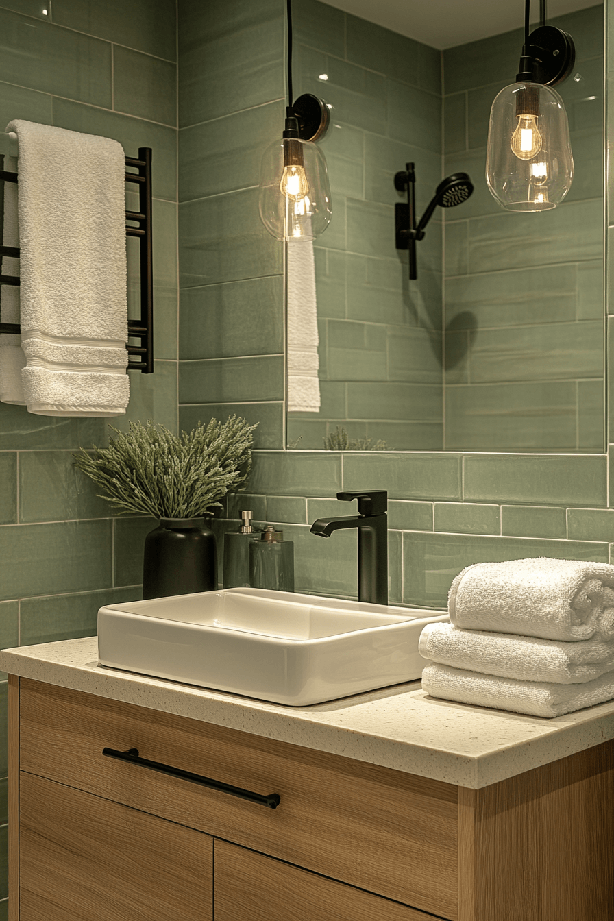 4 gentle green tile moment