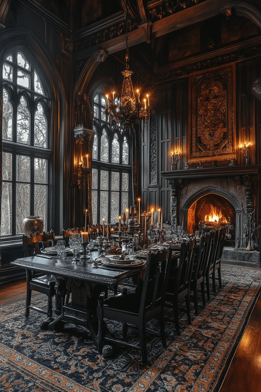 4 gothic inspired dining interior