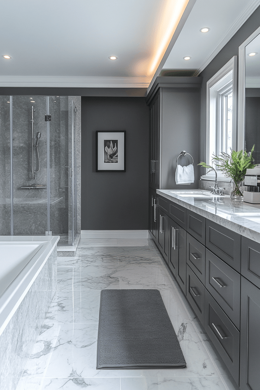 4 graphite modern bathroom