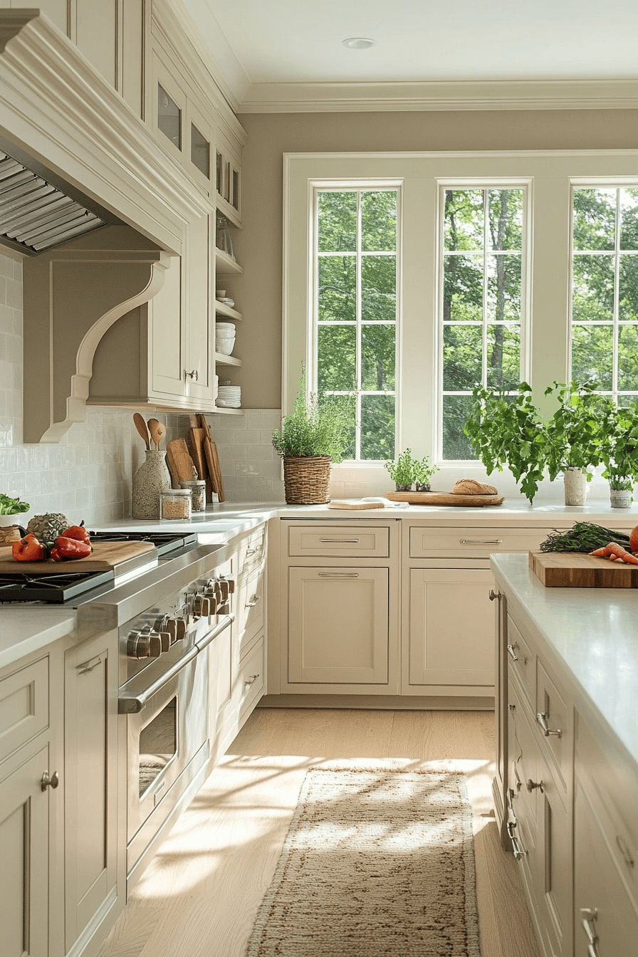 4 light filled taupe kitchens