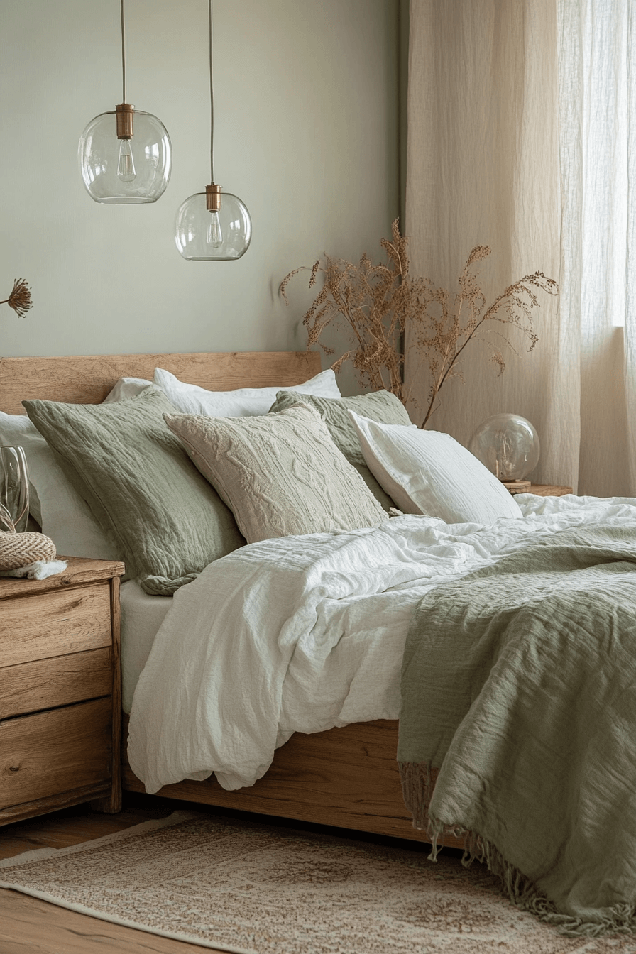 4 natural wood and green glow