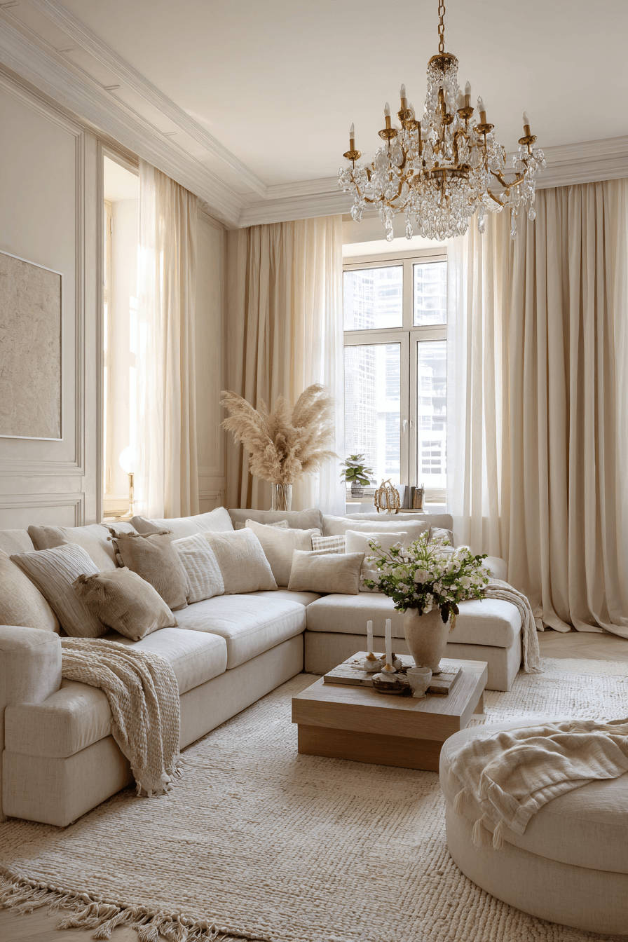 4 serene layered beige apartment