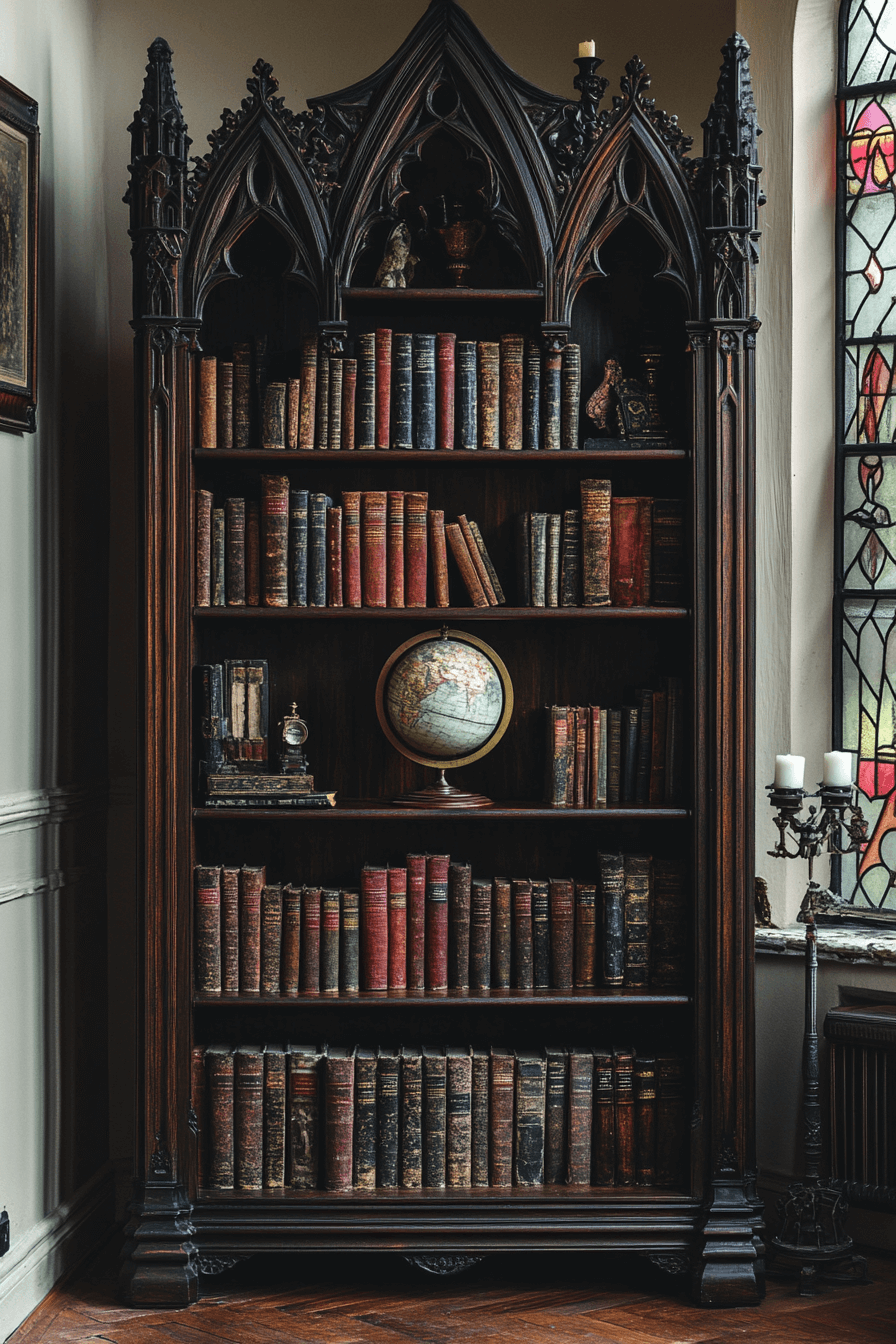 5 cathedral inspired book shelf