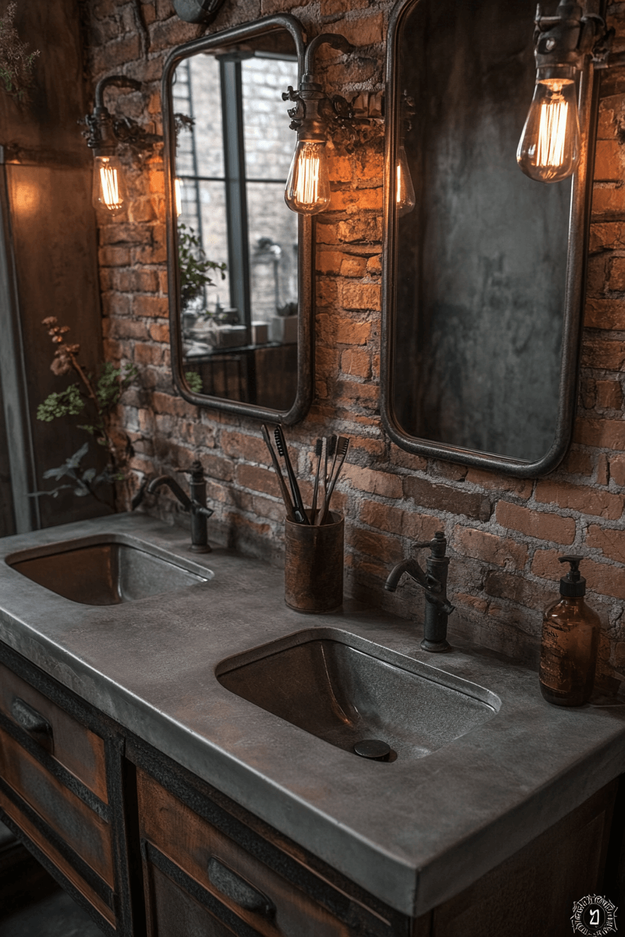 5 industrial loft vanity