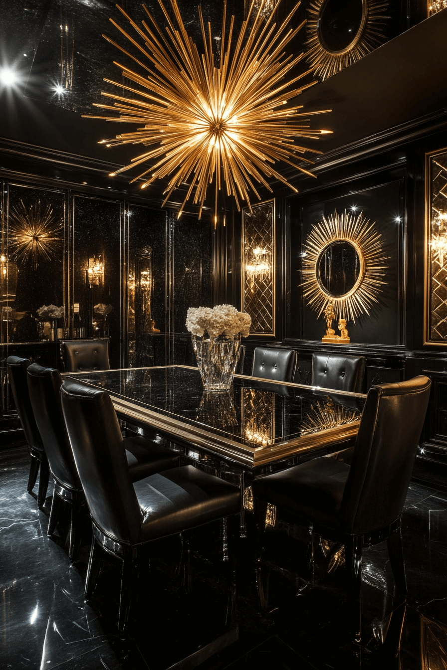 6 art deco luxe dining room