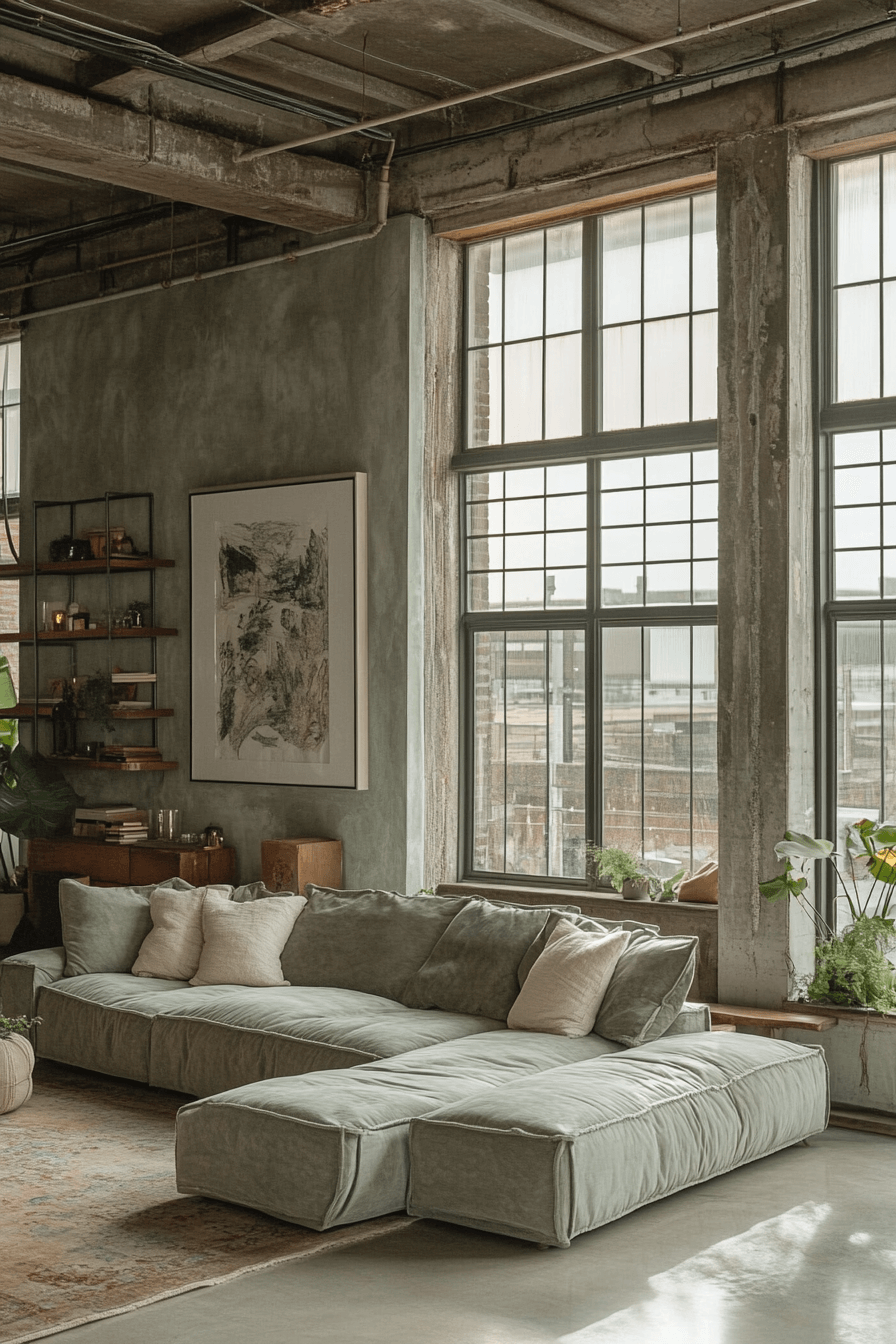 6 industrial softened green style