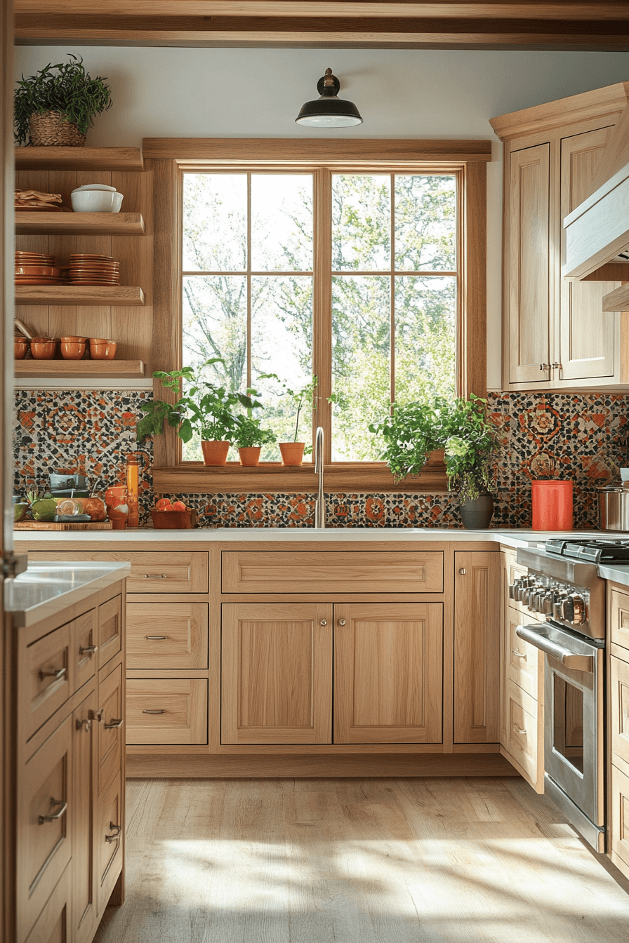 6 light washed maple