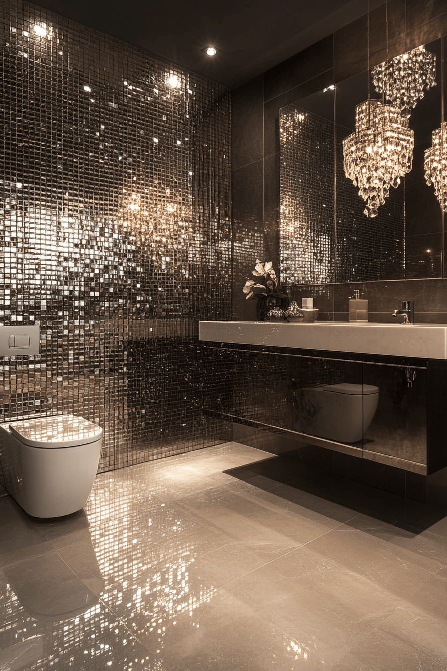 6 reflective mirror accents