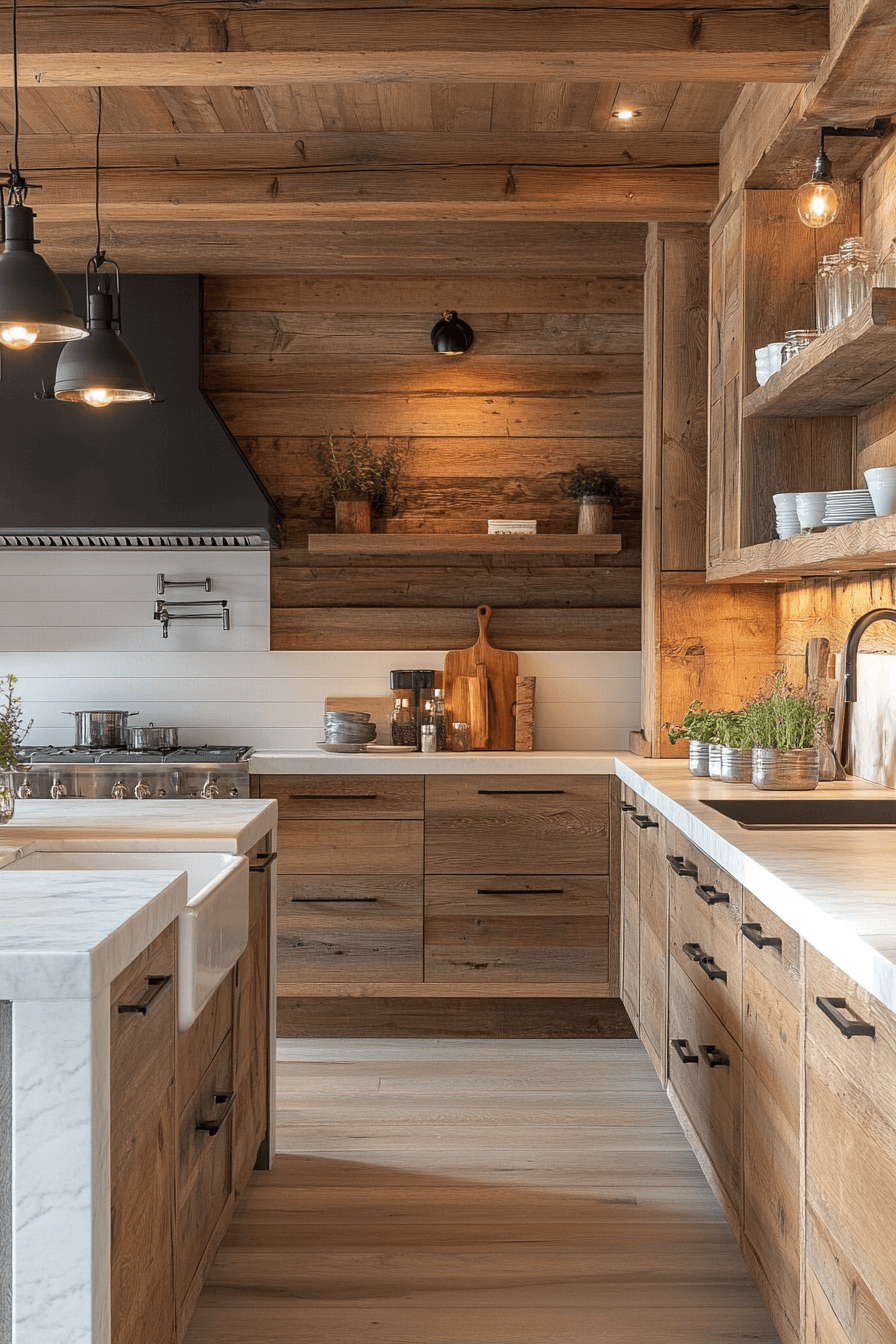 6 rustic oak balance