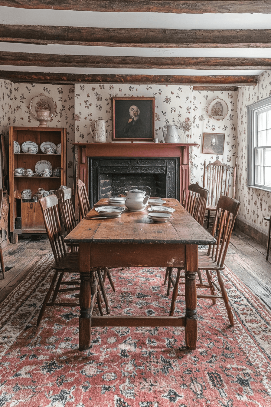 7 colonial roots dining room