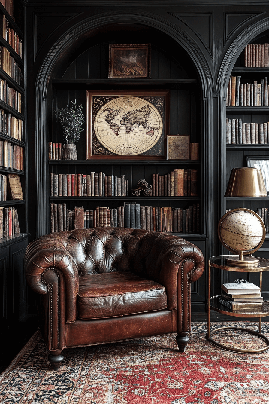 7 dark wood study retreat