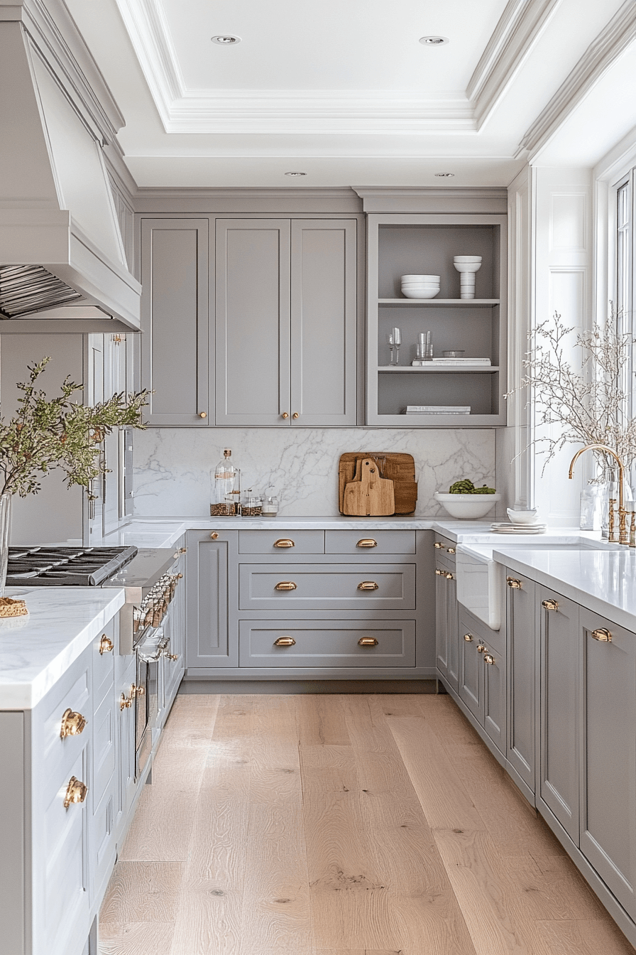 7 elegant grey panels