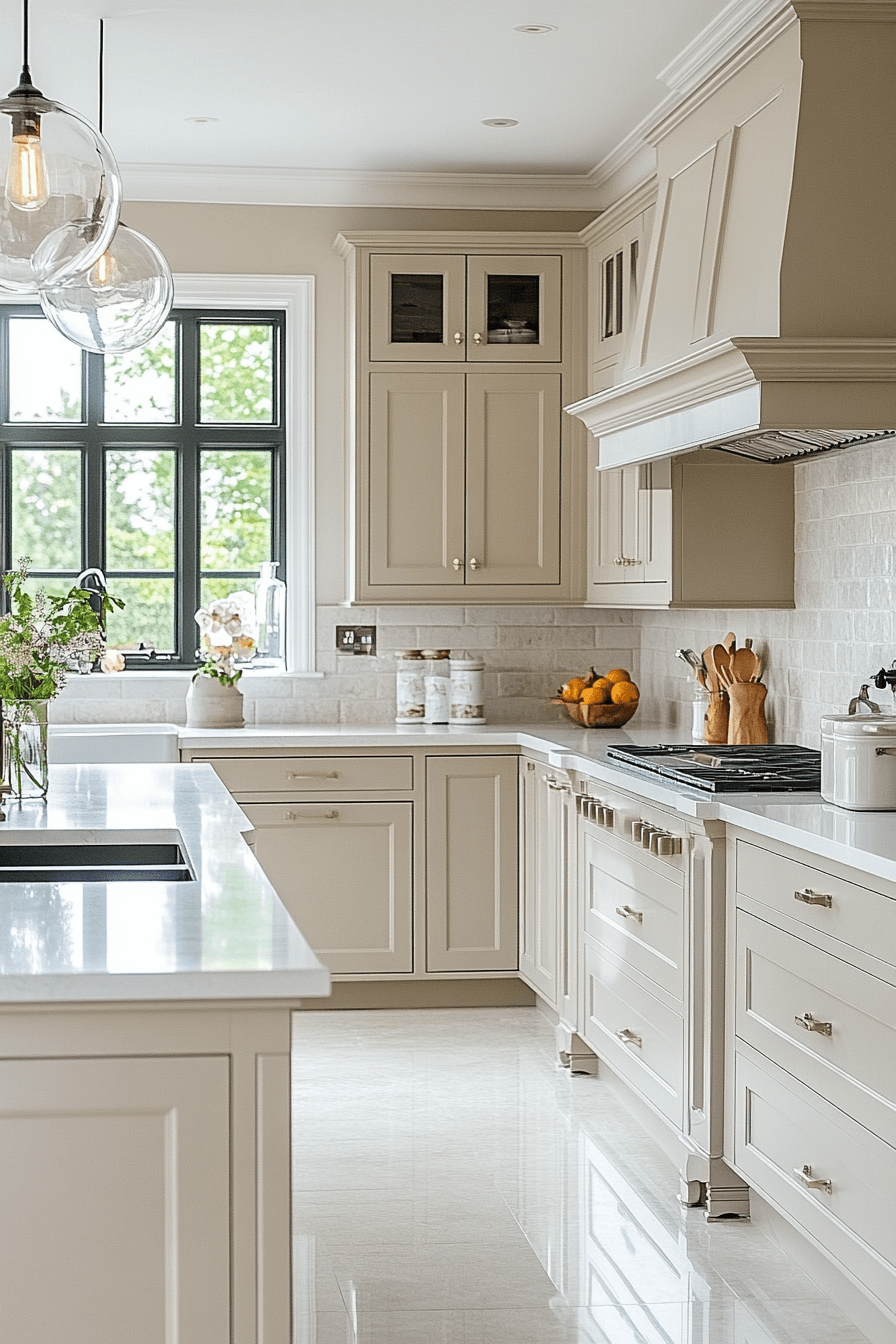 7 gentle taupe bright kitchens