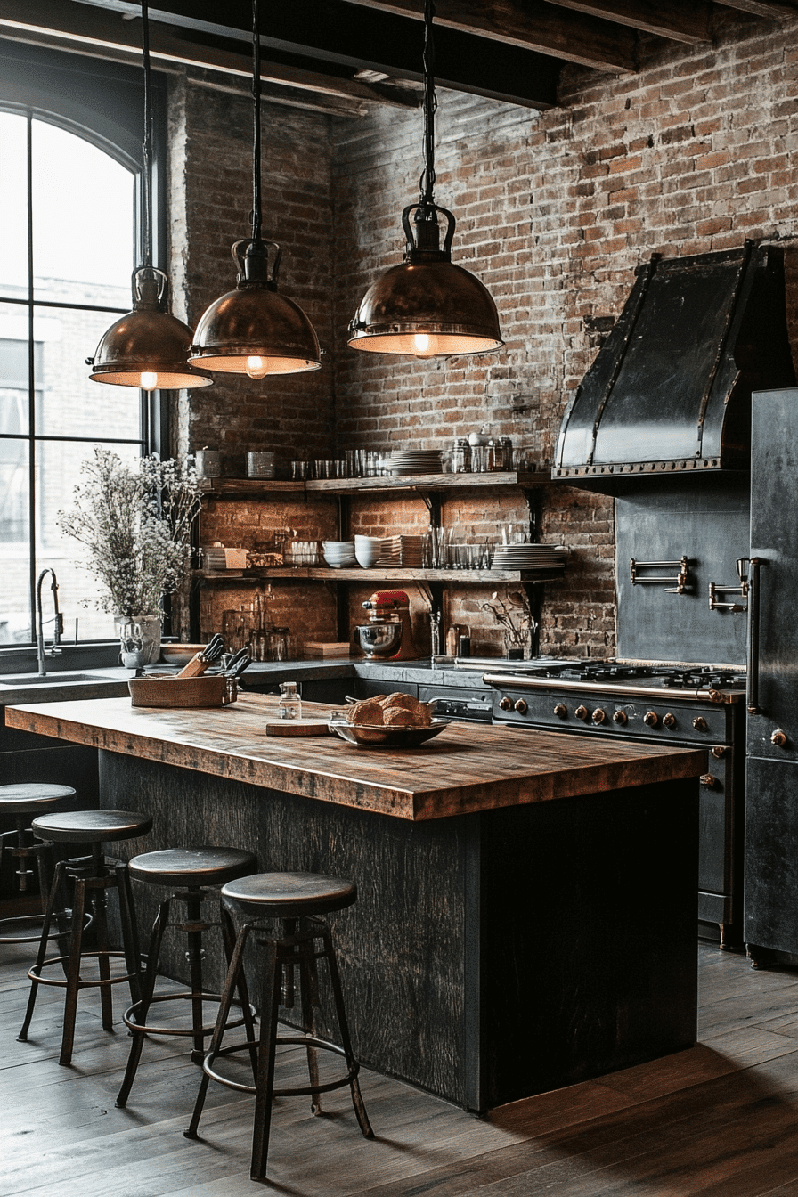 7 industrial antique kitchen style