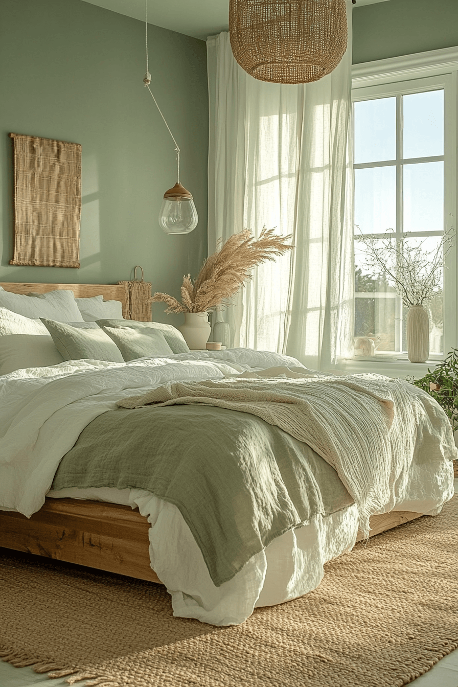 7 paneled sage detail