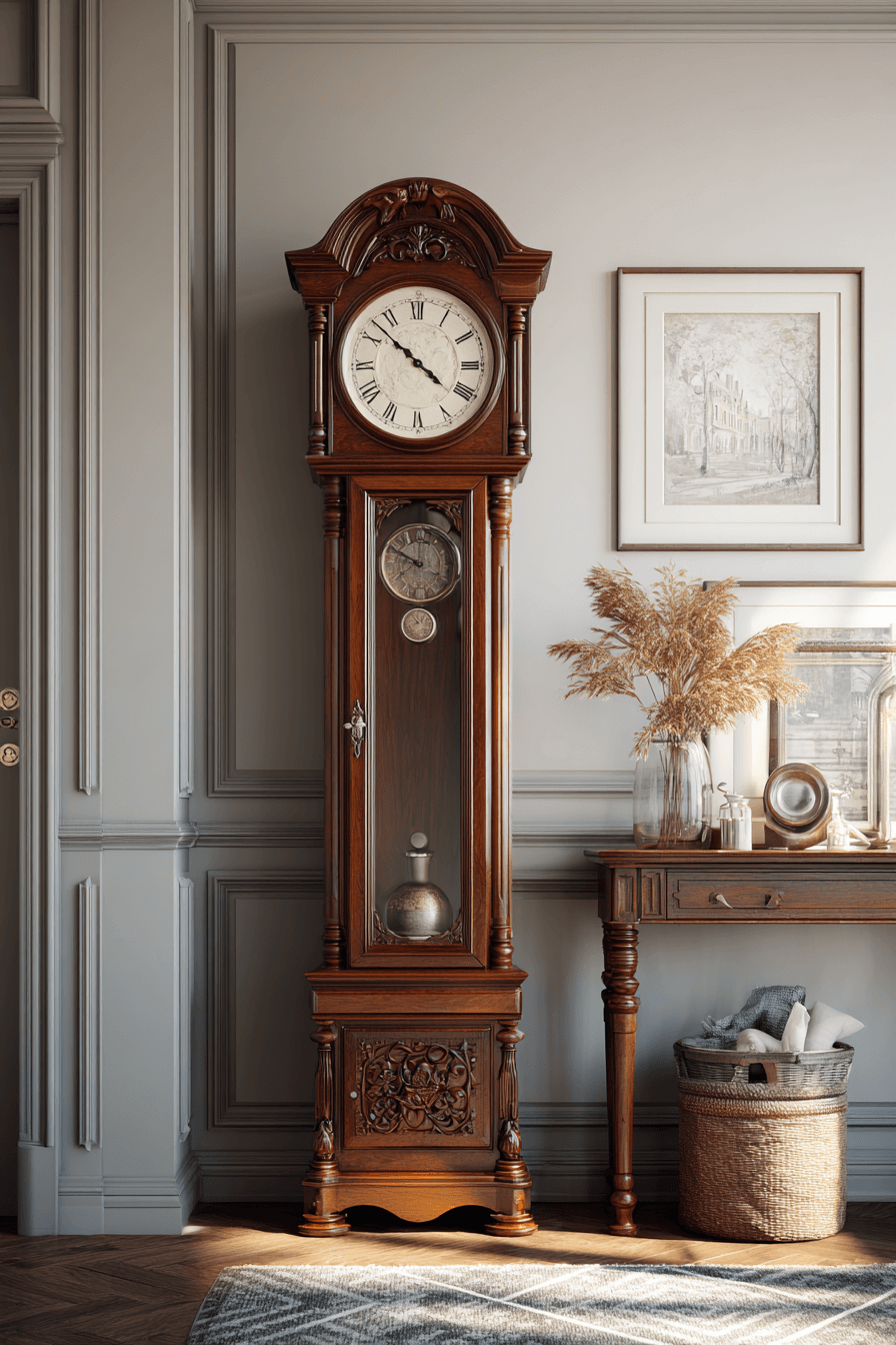7 traditional entryway clock feature