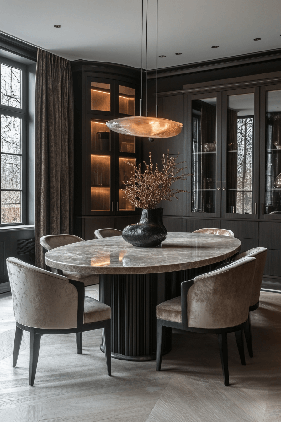 8 columned grandeur room