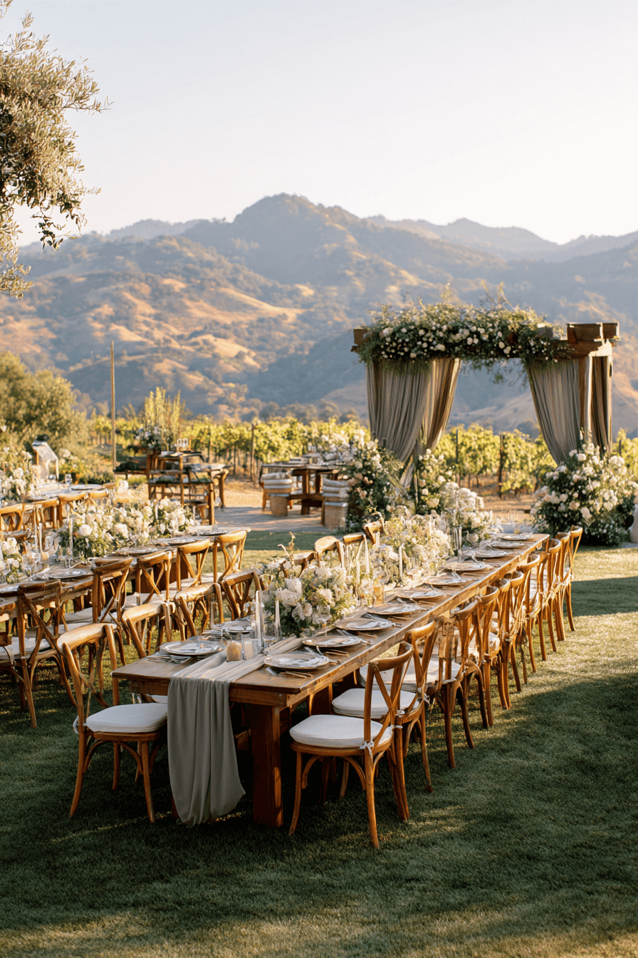 8 rustic vineyard olive celebration