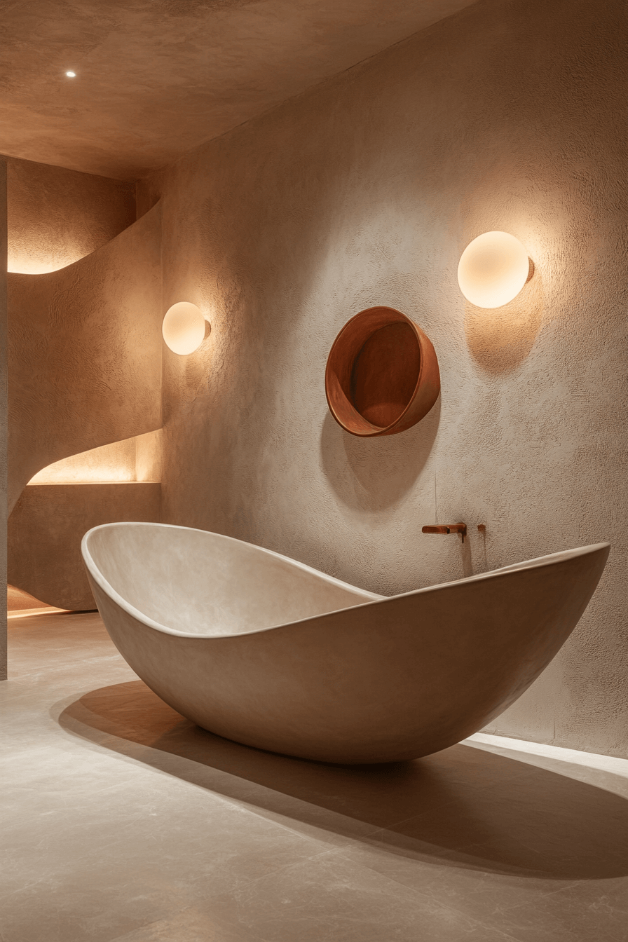 8 sculptural spa statement