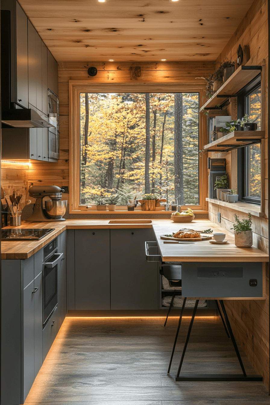 8 streamlined small cabin kitchens