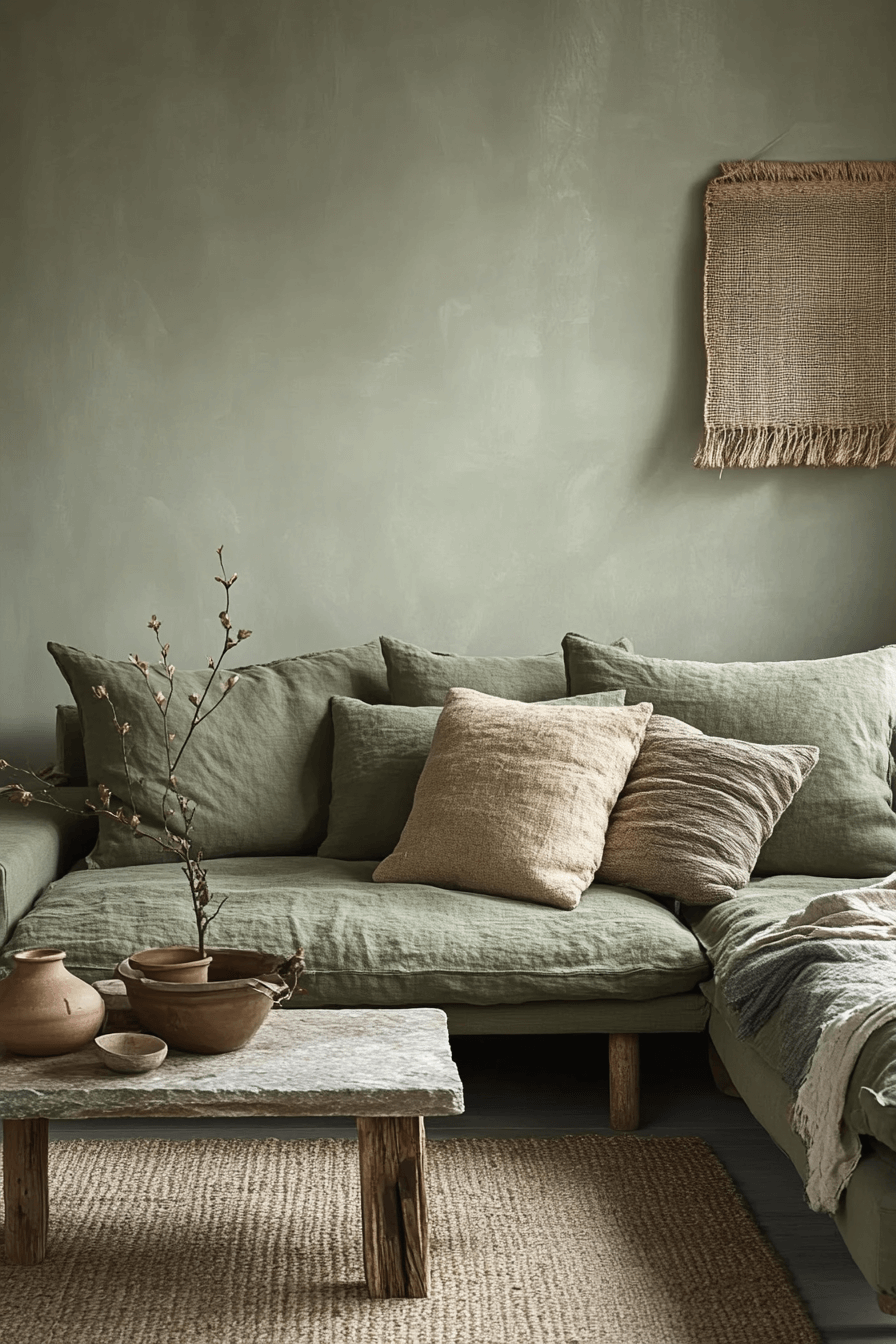 9 earthy modern green blend