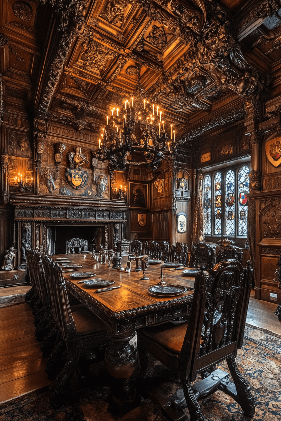 9 elizabethan noble dining room