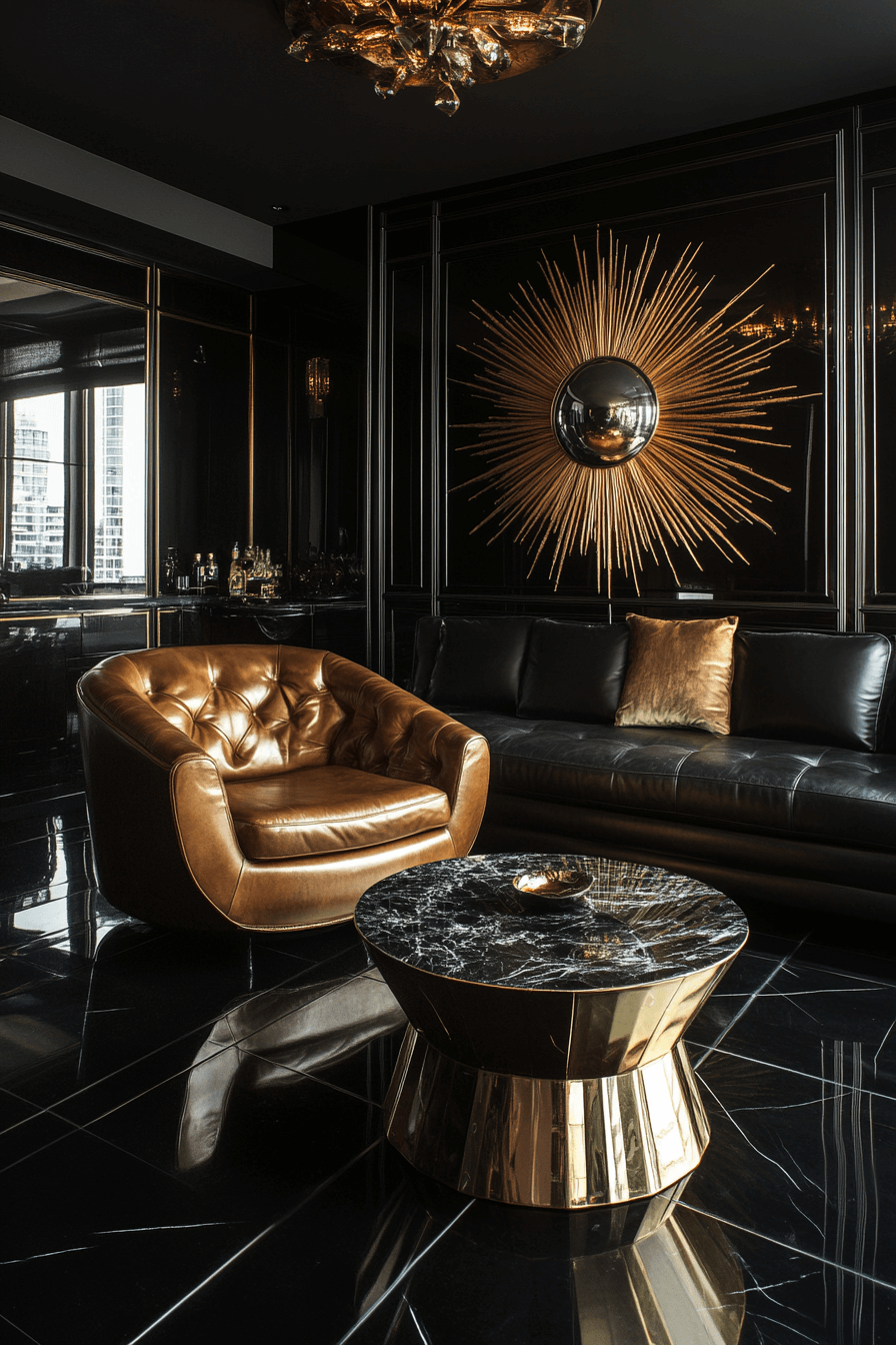 9 lacquered luxe lounge