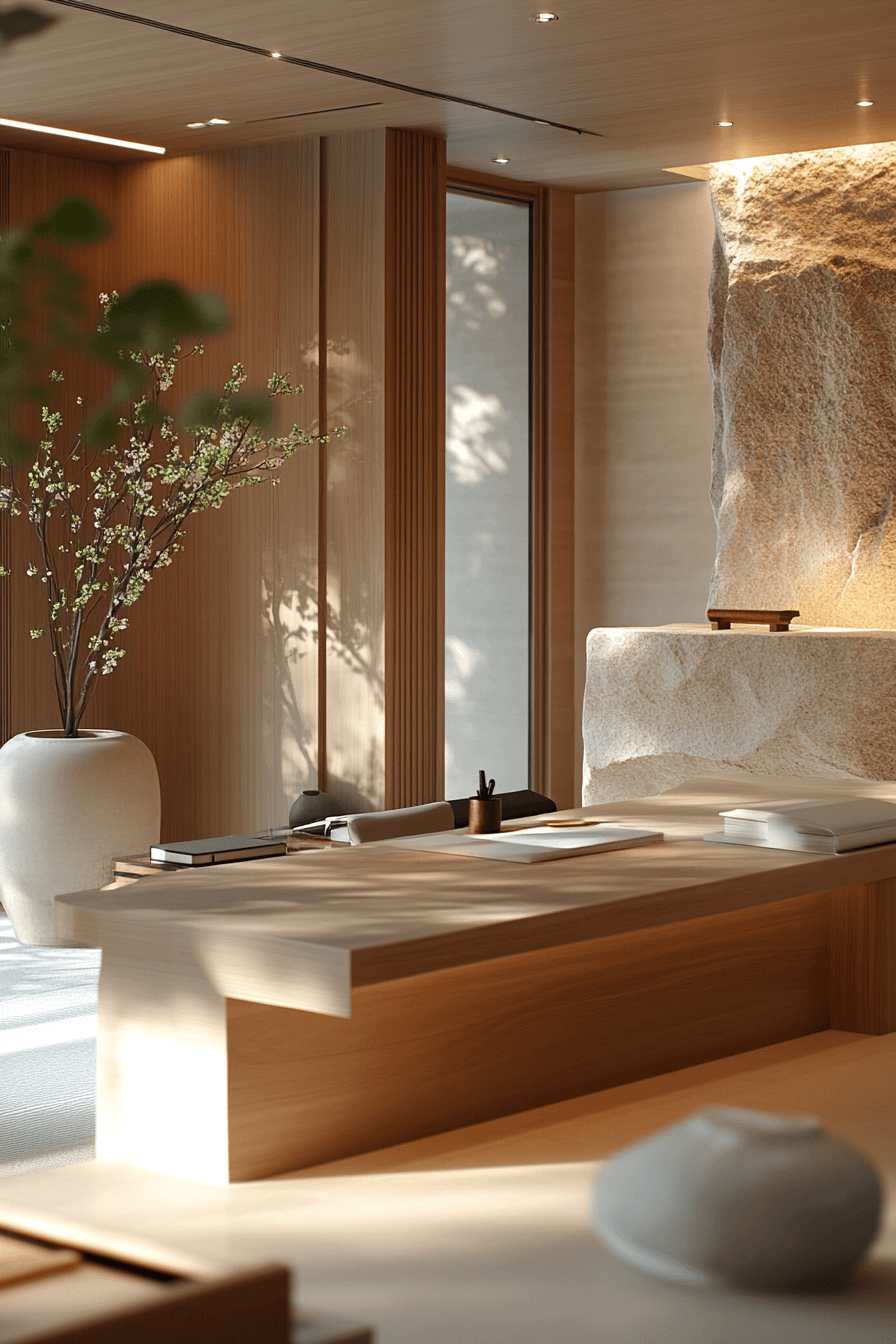 9 linear calm workspace