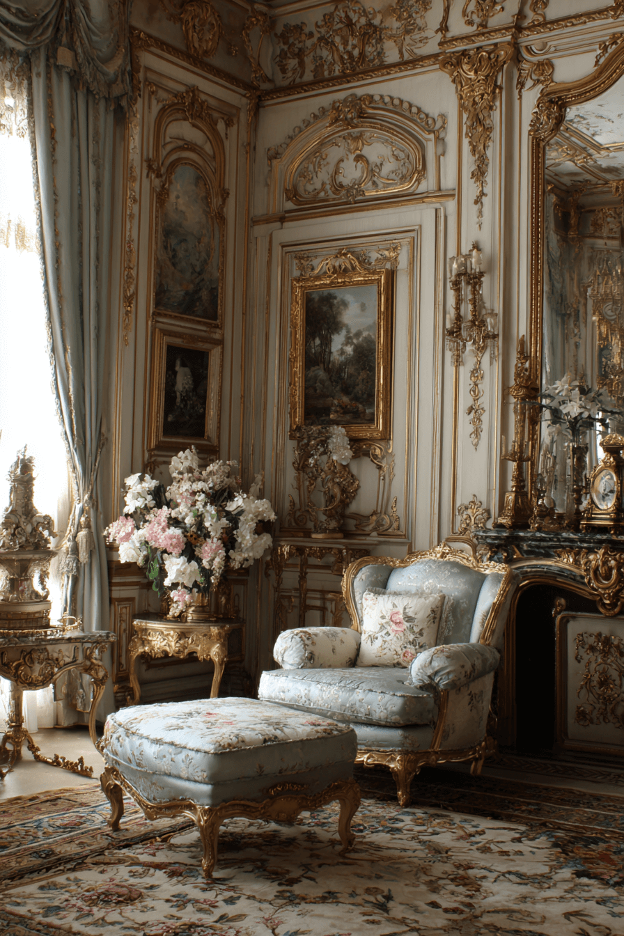 9 louis xv living room