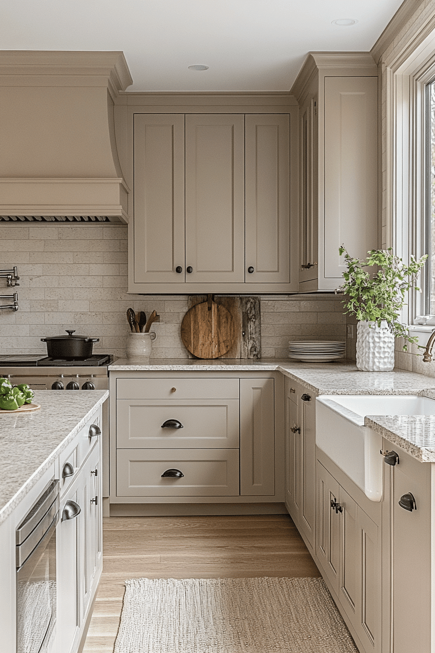 9 quiet luxury taupe kitchens