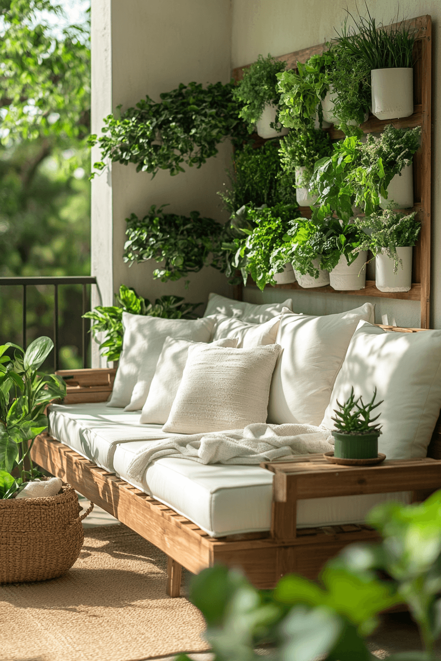 10 green filled balcony haven