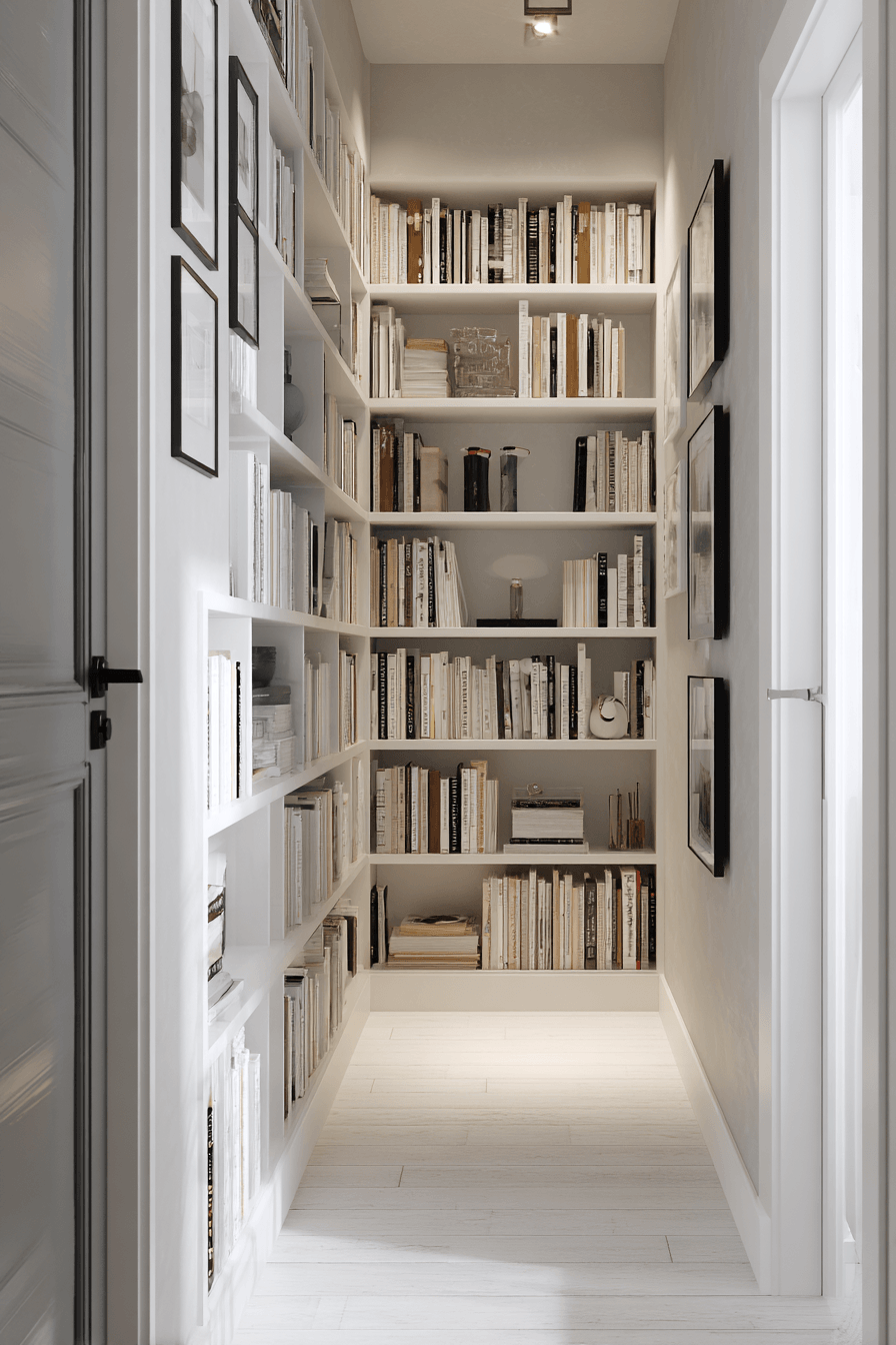 10 slim wall shelf display