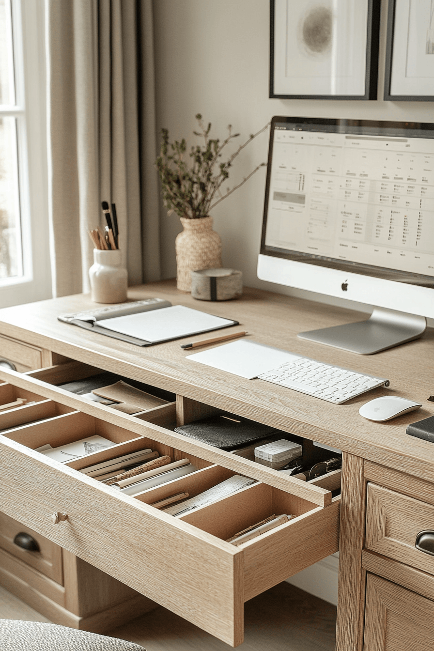 10 smart organized desk area