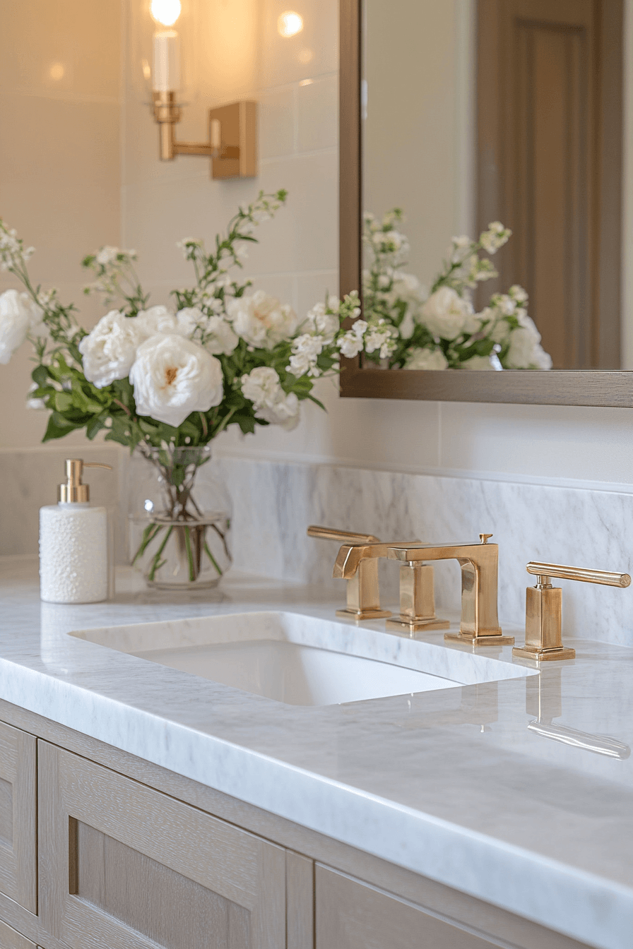 10 warm gold bath glow