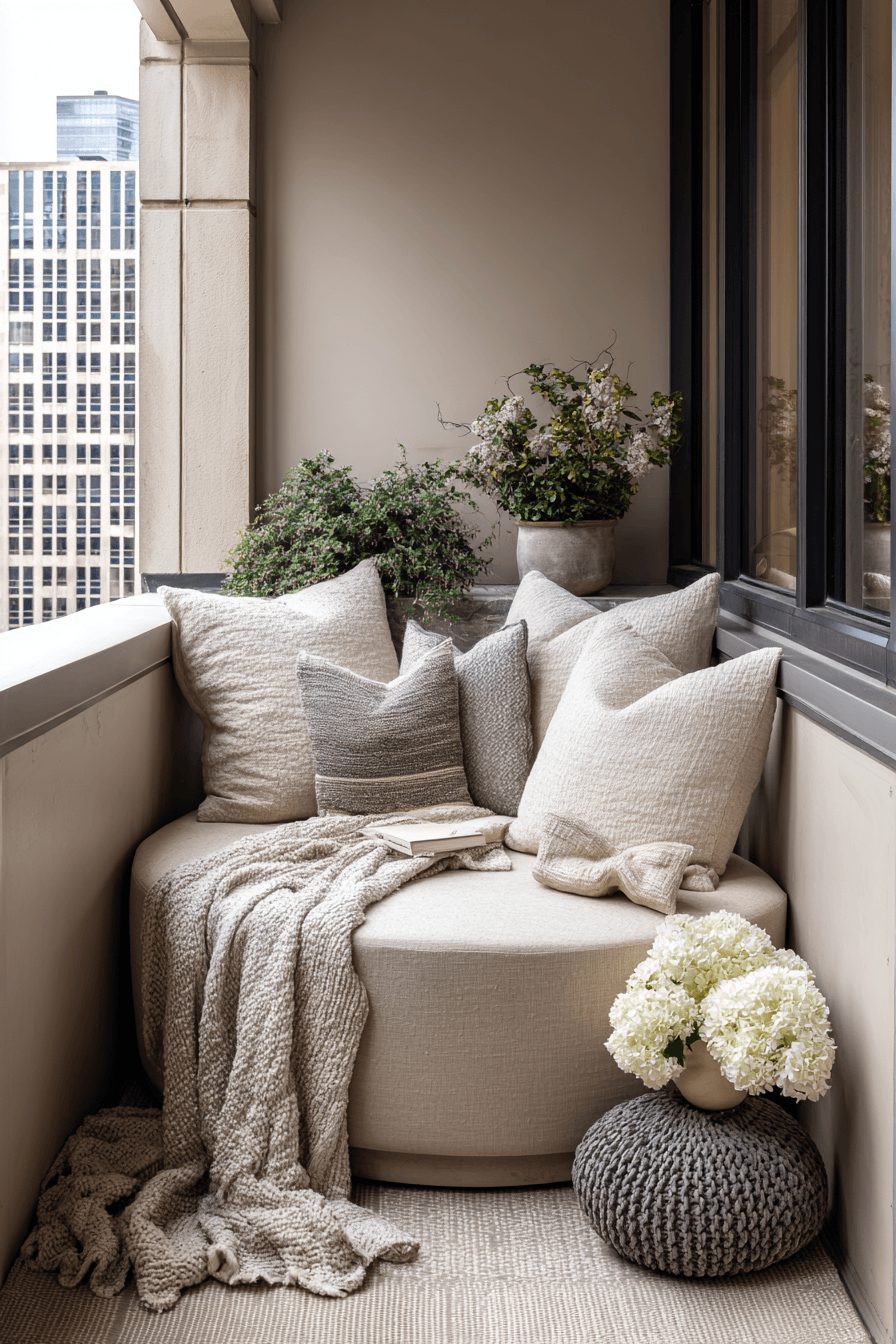 11 cozy rounded balcony nook