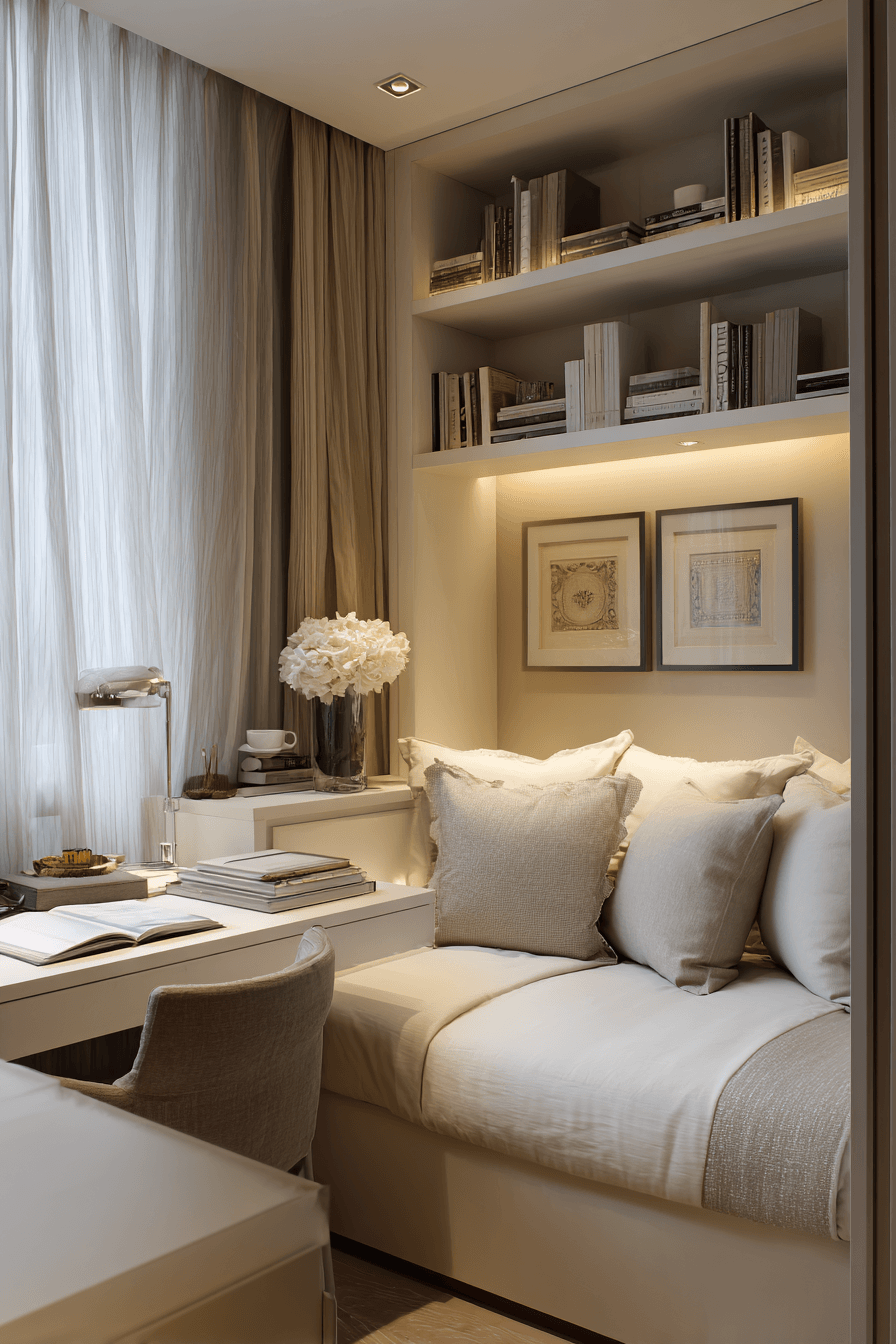 12 clean sleek work space