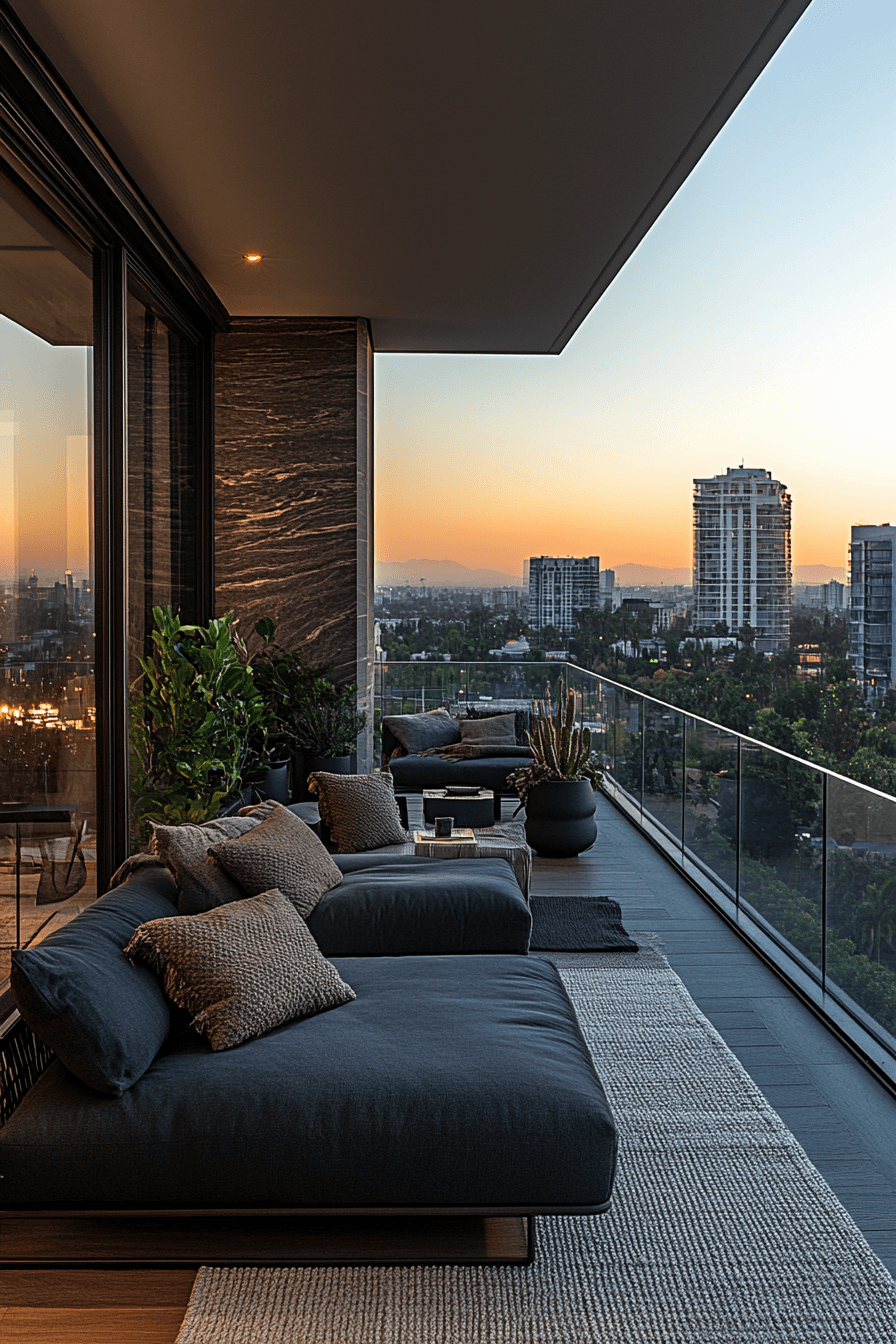 12 clear view balcony space