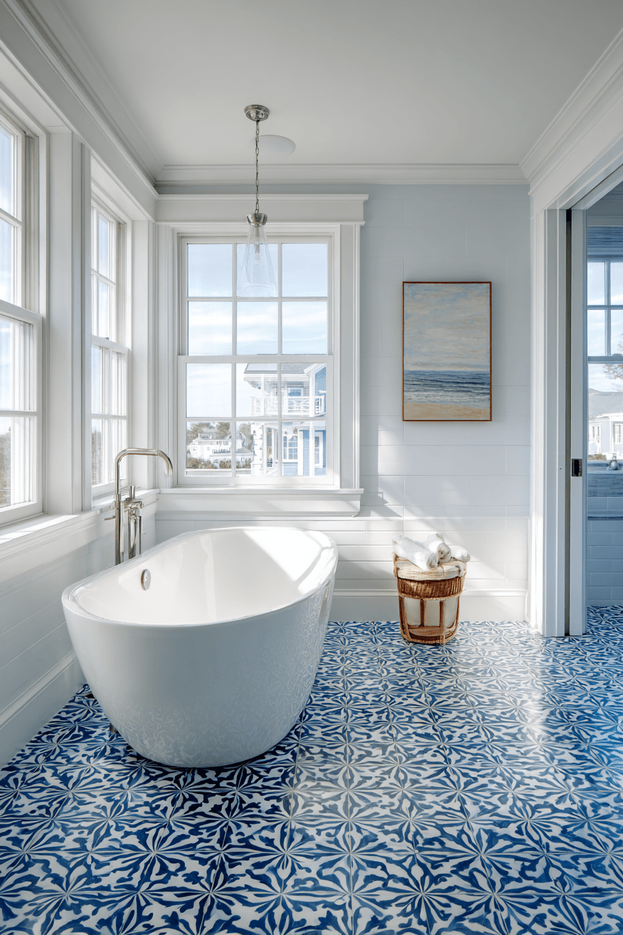 12 geometric pattern tile room