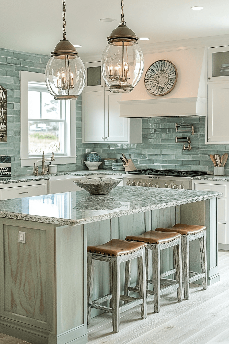 12 sea inspired glow kitchen