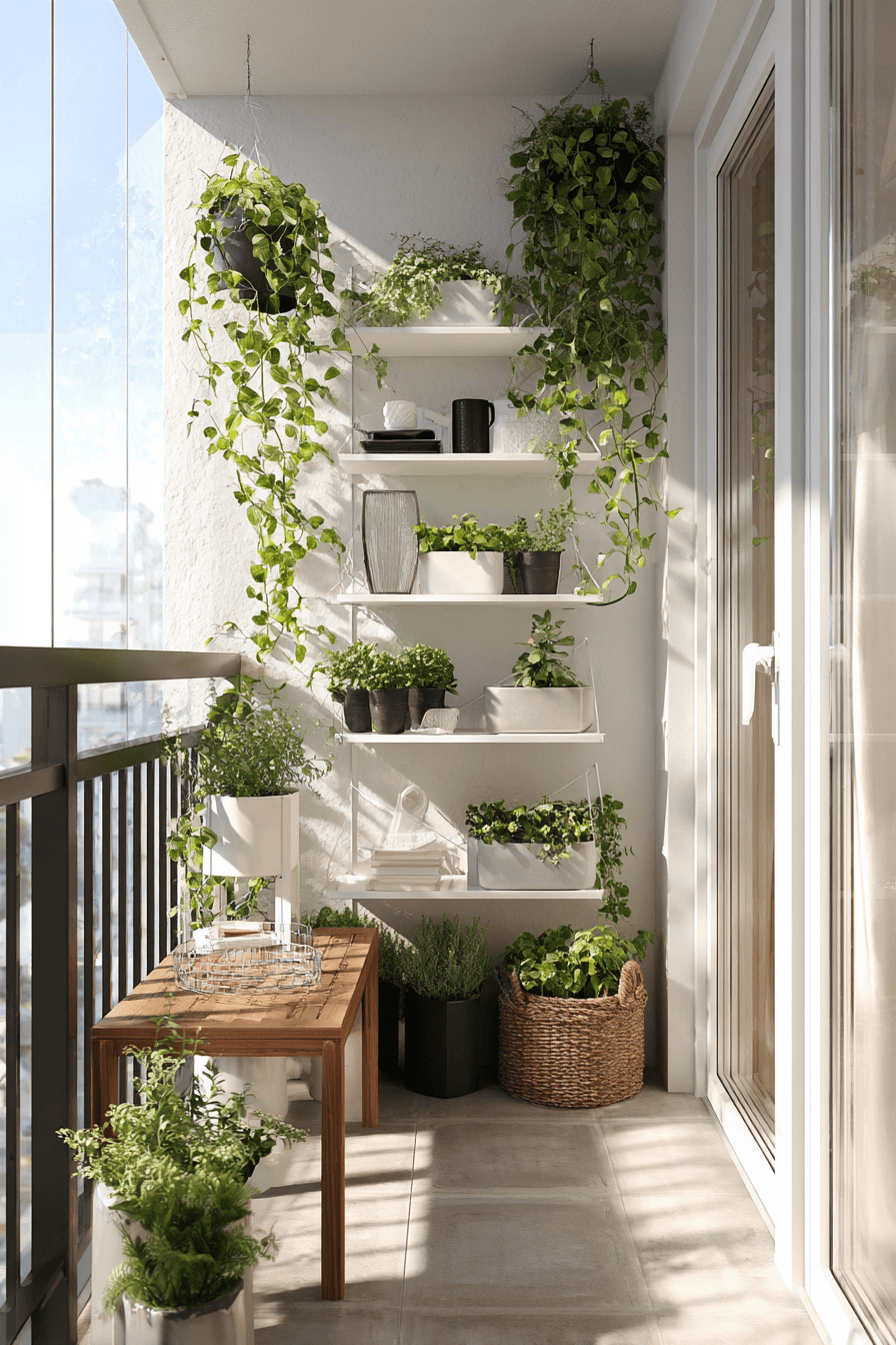 12 vertical fresh balcony design