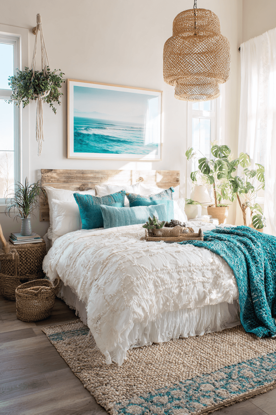 13 cozy boho coastal bedroom